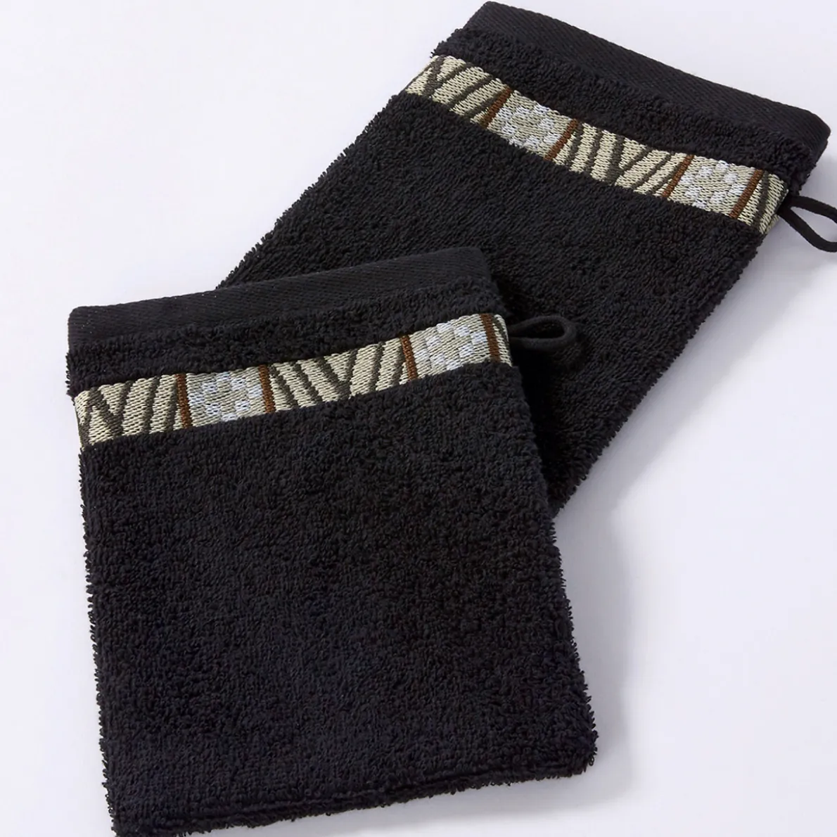 Accent tonique 2 gants de toilette