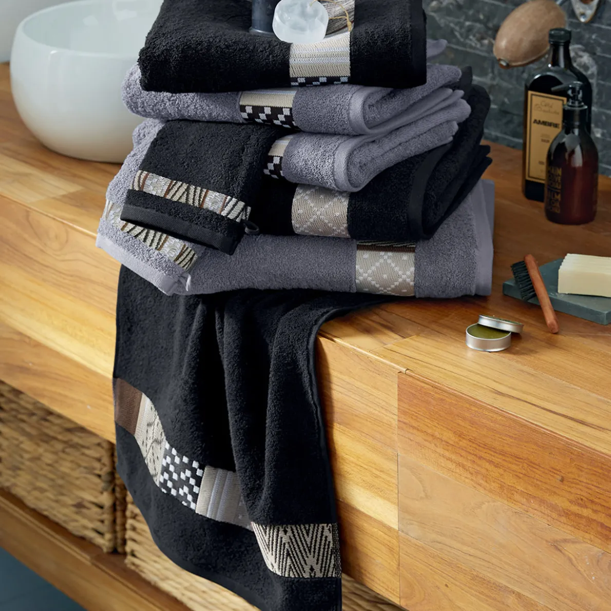 Accent tonique 2 gants de toilette