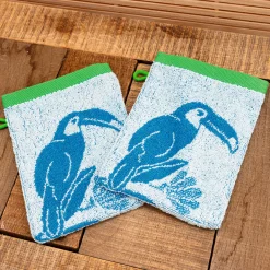 Ça fait rire les oiseaux 2 gants de toilette