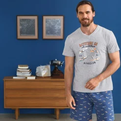 Altitude 56 Pyjama short gris