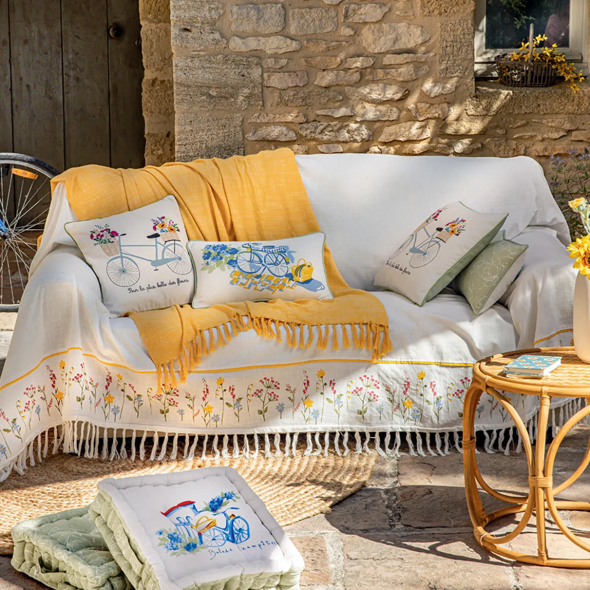Amour de lapin Jeté de fauteuil