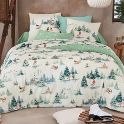 Animaux à la montagne Drap