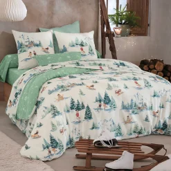Animaux à la montagne Drap