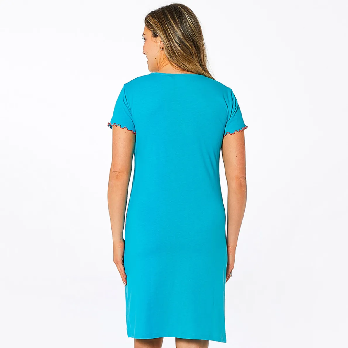 Au bord du bassin Maxi t-shirt bleu azur