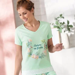 Aurore en fleurs Pyjama short