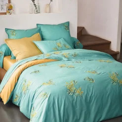 Azur et mimosa Housse de couette