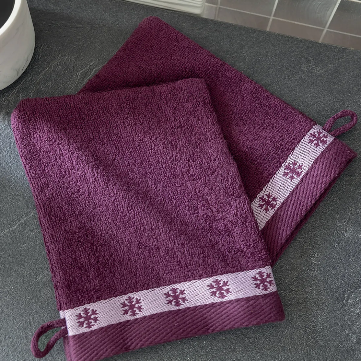 Bain de douceur 2 gants de toilette