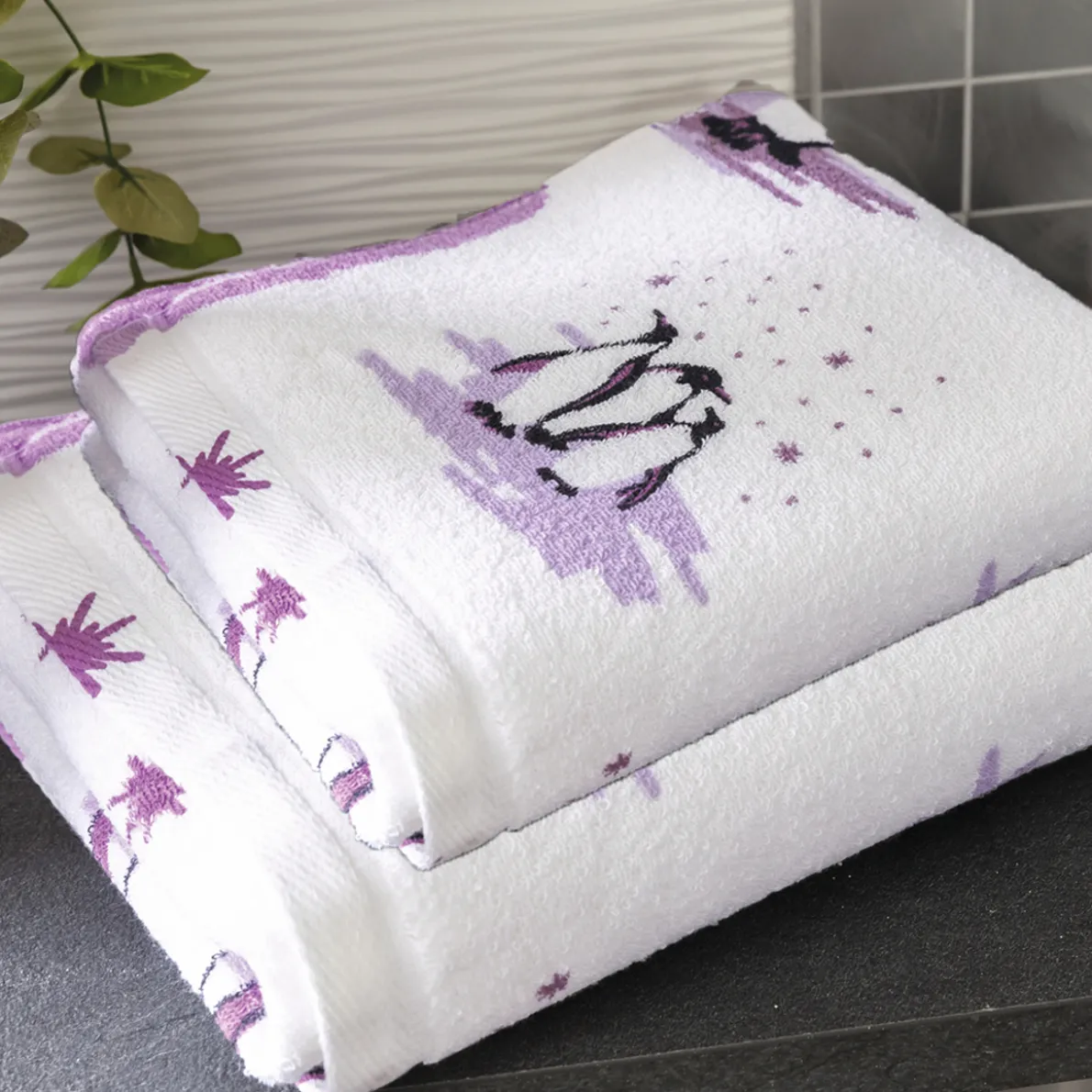 Bain de douceur Lot éponge prune