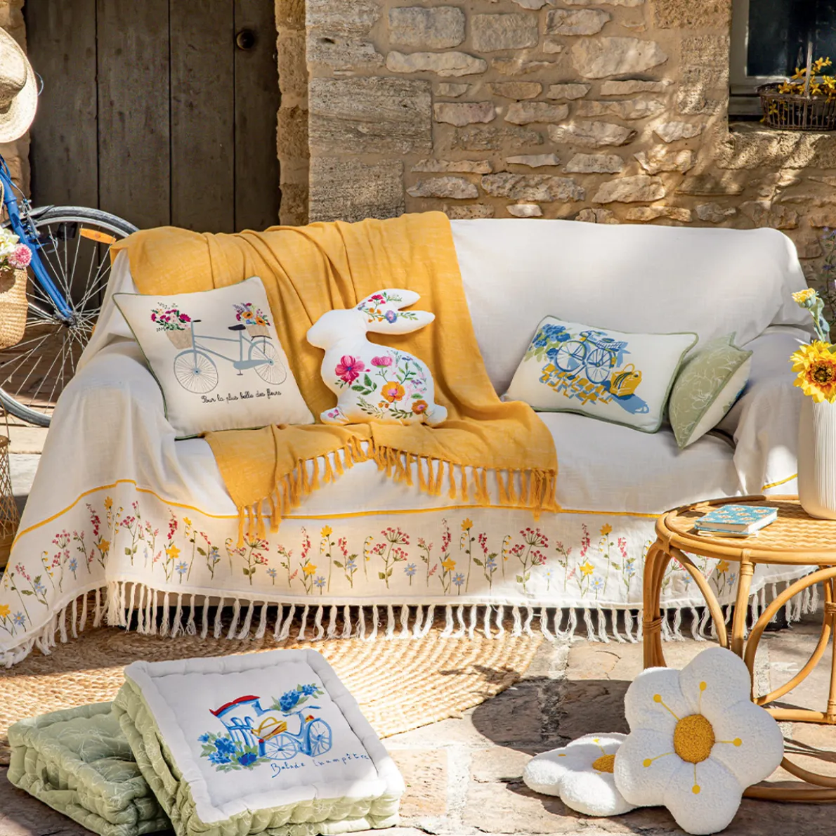 Balade champêtre Coussin de sol