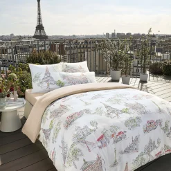 Balade dans Paris Taie d'oreiller