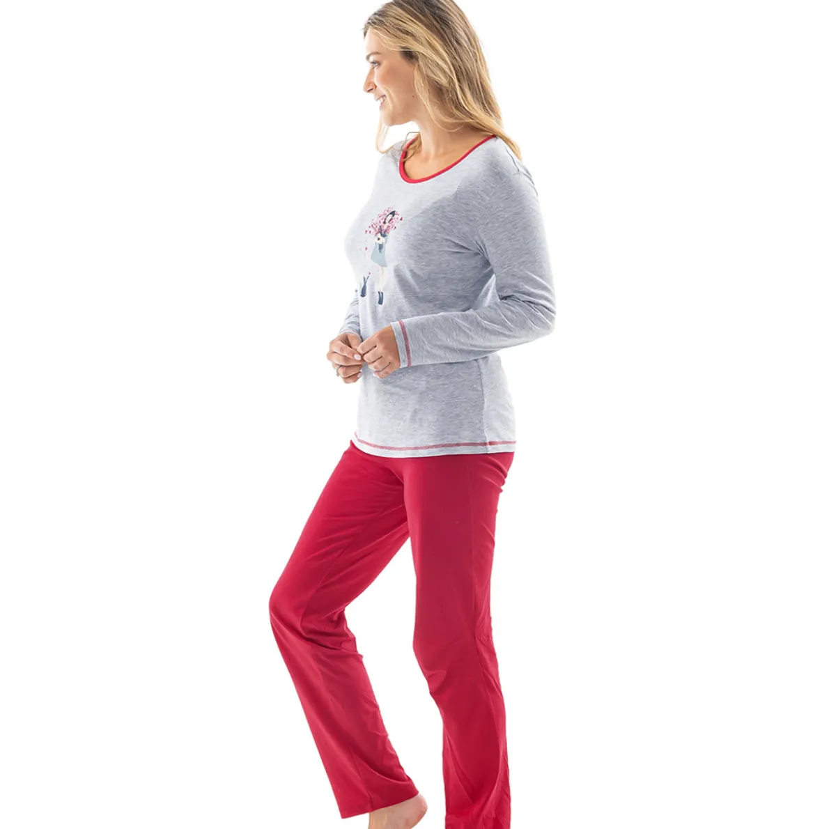 Bouquet d'amour Pyjama gris