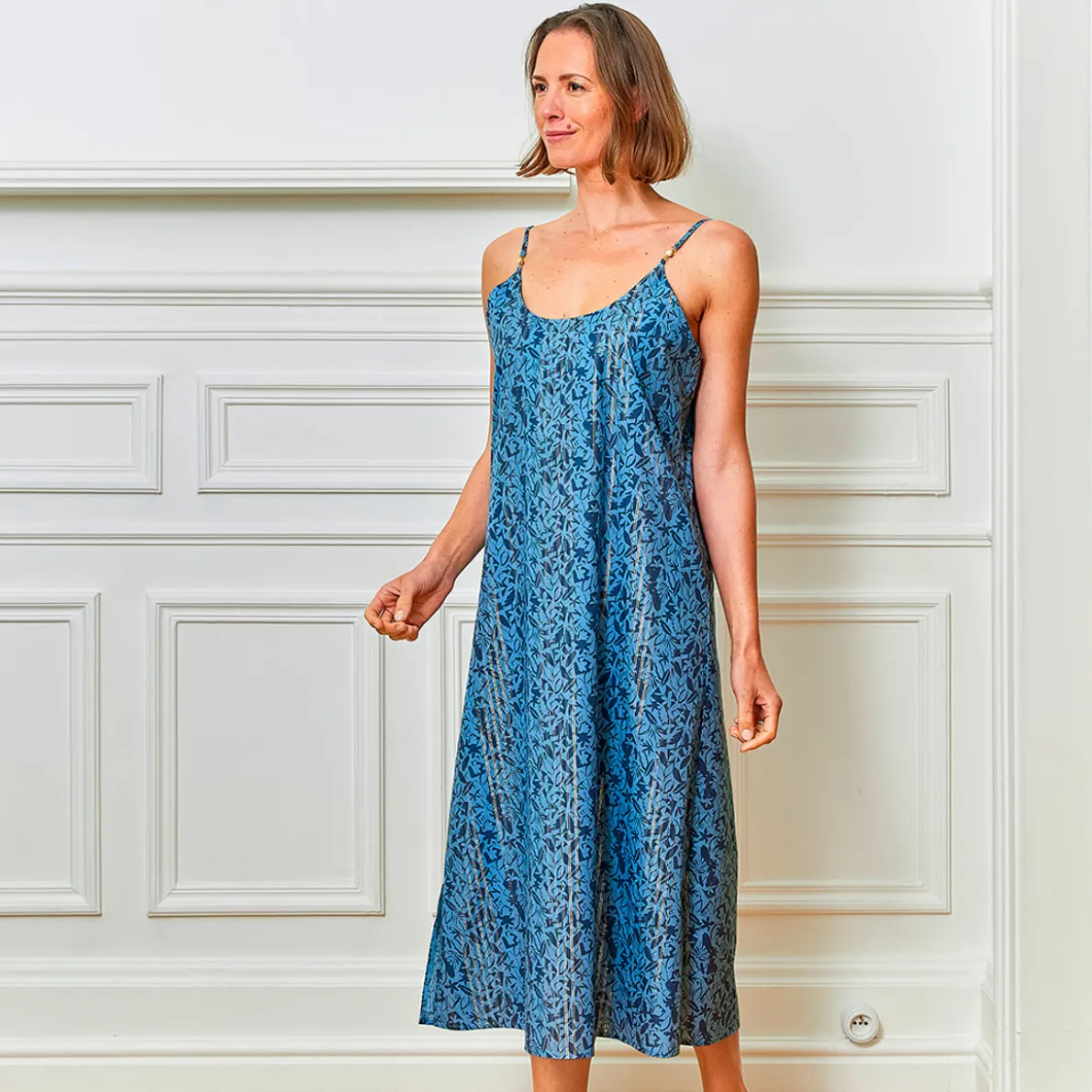 Brise dorée Robe longue