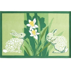Cachés dans les jonquilles Tapis de cuisine