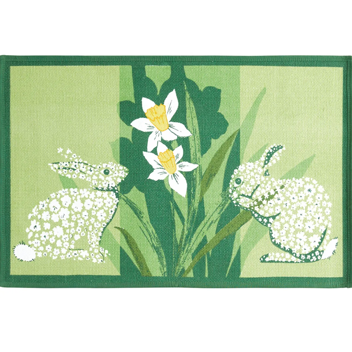Cachés dans les jonquilles Tapis de cuisine