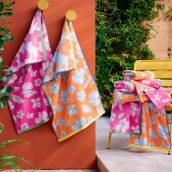 Carnet de fleurs 2 gants de toilette