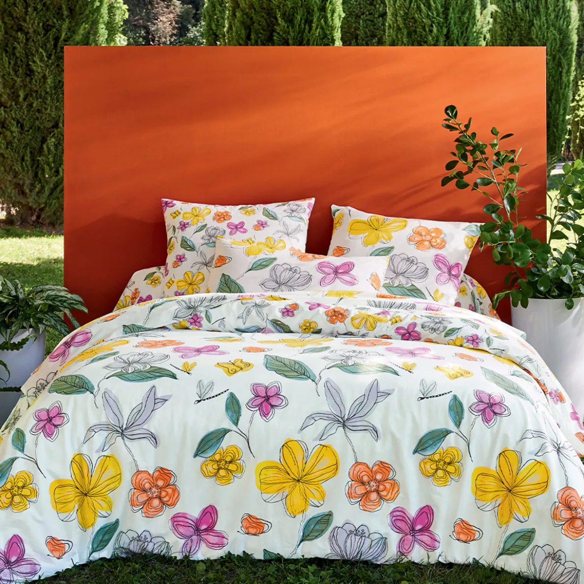 Carnet de fleurs Housse de couette