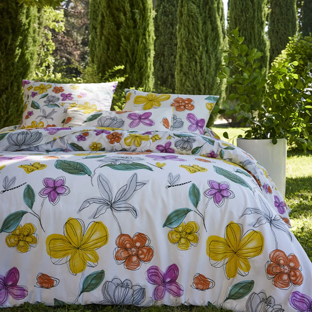 Carnet de fleurs Housse de couette