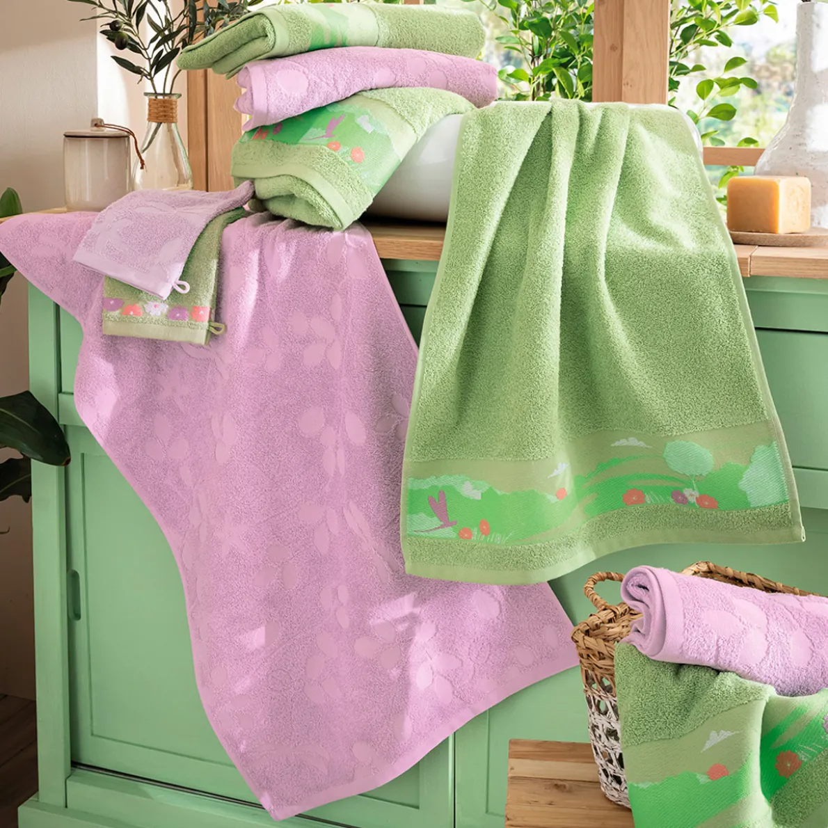 Cascade fleurie Serviette de bain