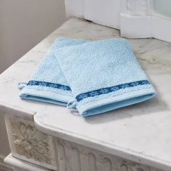 Cascades florales 2 gants de toilette