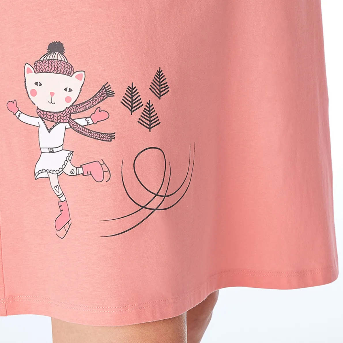 Chat neige Chemise de nuit