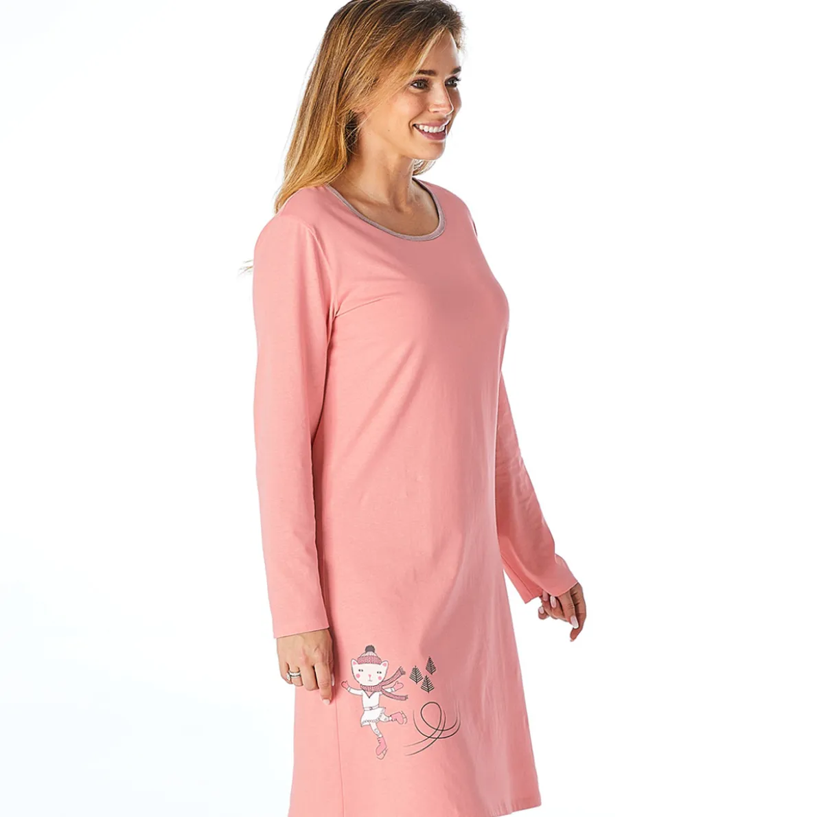 Chat neige Chemise de nuit