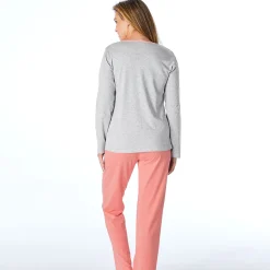 Chat neige Pyjama gris