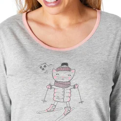 Chat neige 2 pyjamas