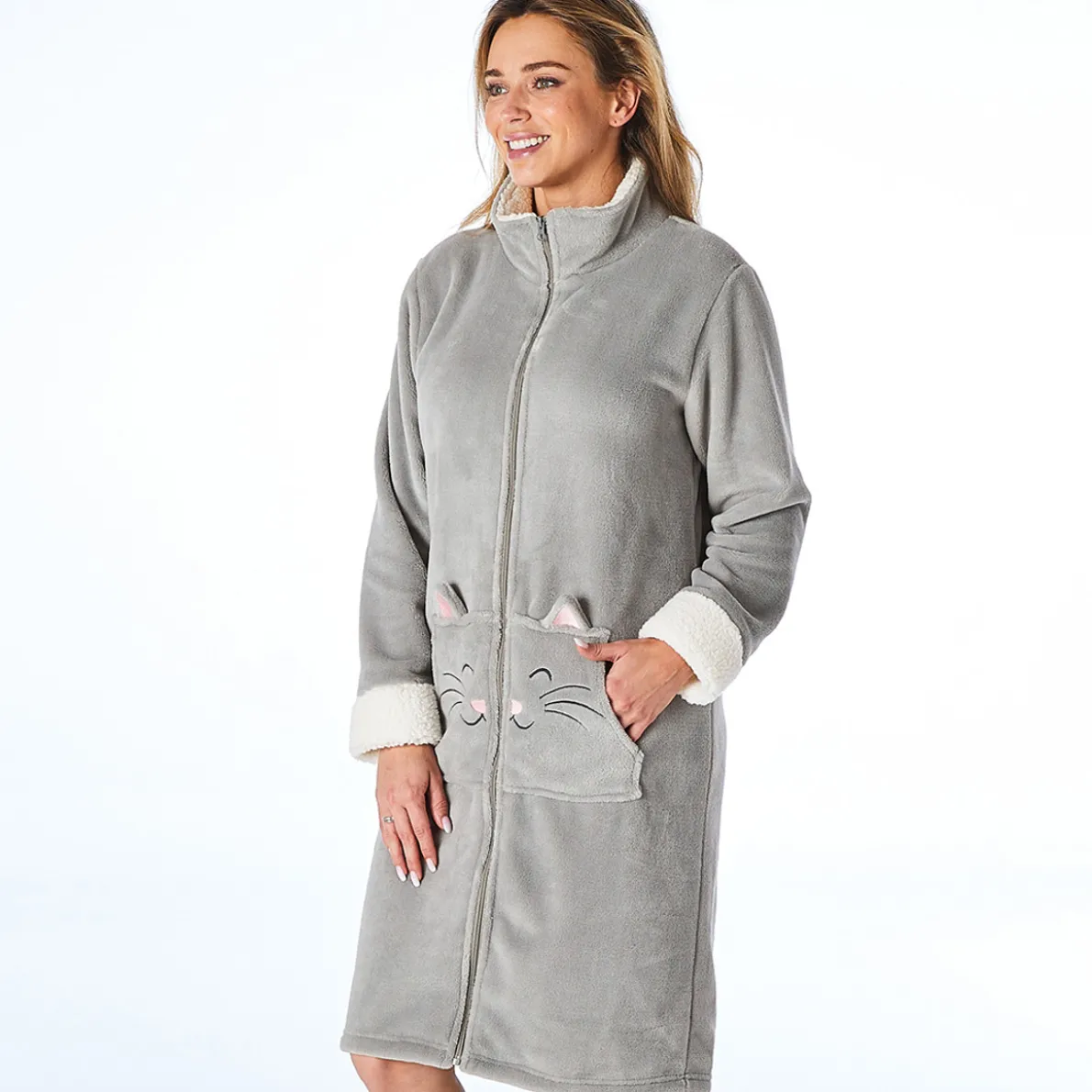 Chat neige Robe de chambre