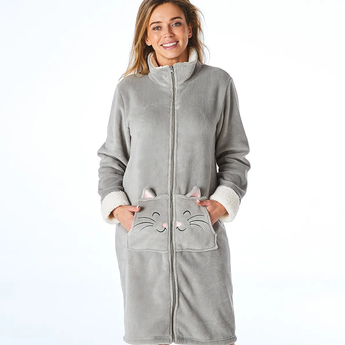 Chat neige Robe de chambre