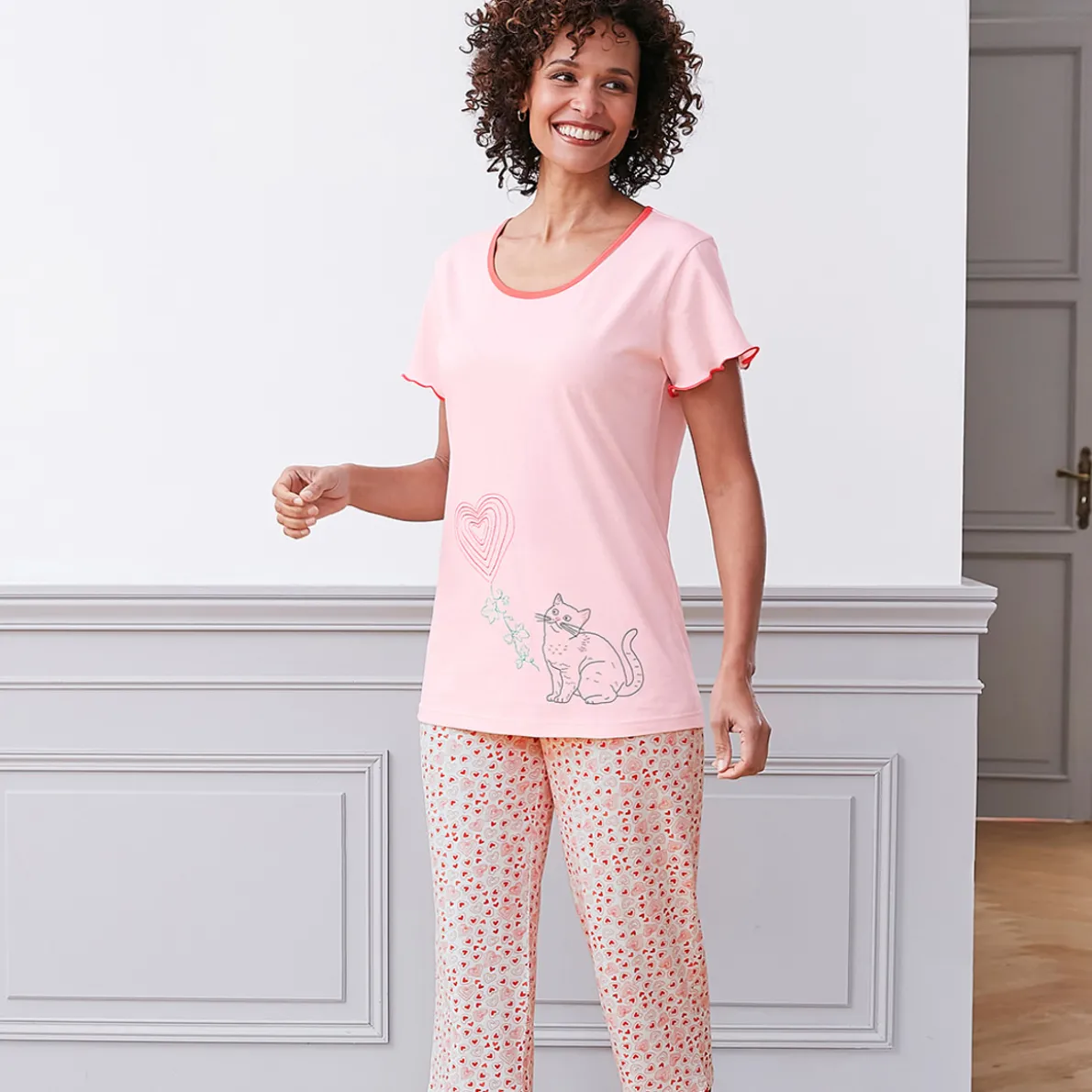 Chats amoureux Pyjama