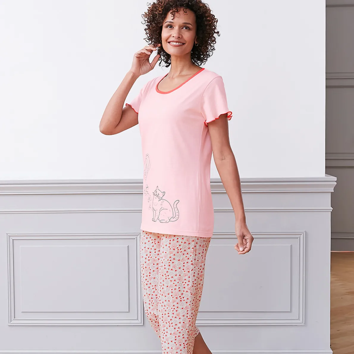 Chats amoureux Pyjama