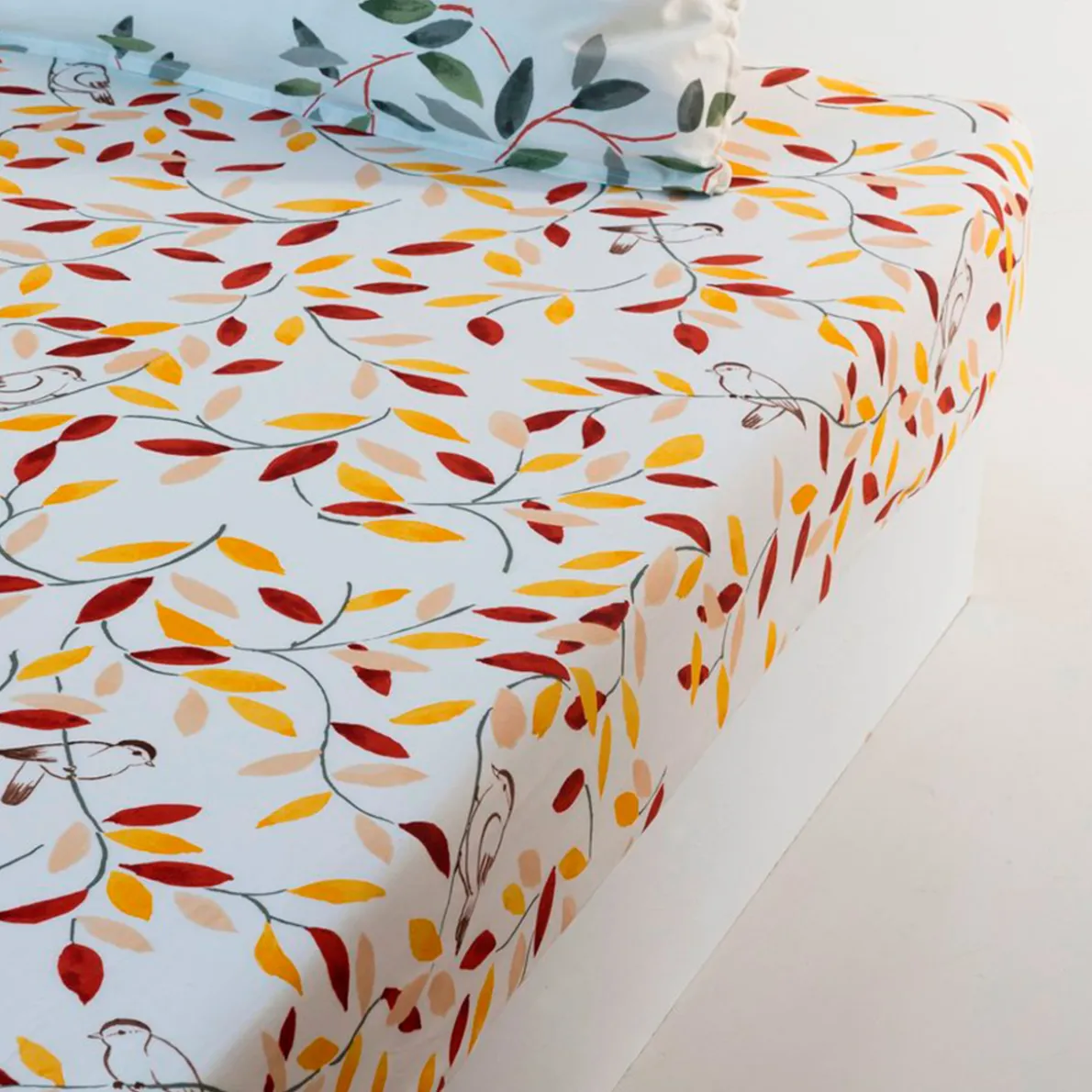 Chats sur la branche Drap-housse