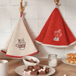 Chocolat chaud 3 torchons et 3 essuie-mains