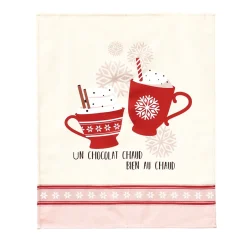 Chocolat chaud 3 torchons et 3 essuie-mains