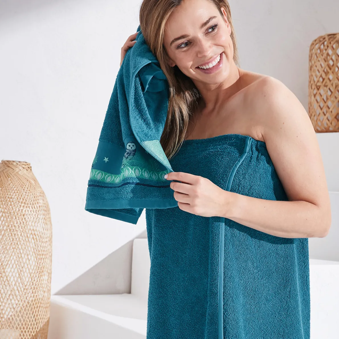 Chouette la nuit Sortie de bain