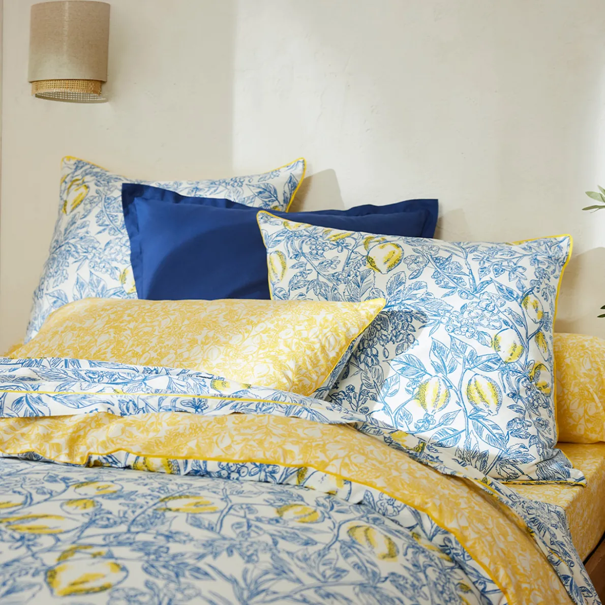 Citronnier sous la tonnelle Linge de lit