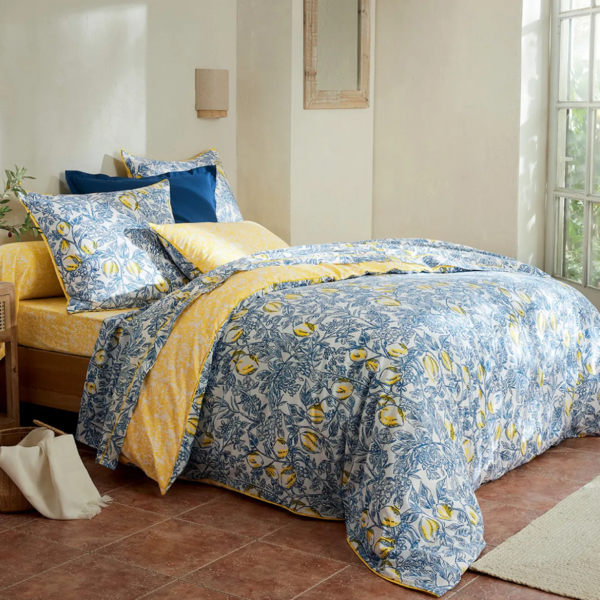 Citronnier sous la tonnelle Linge de lit