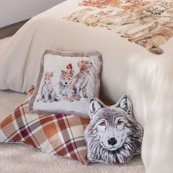 Câlins en forêt Housse de coussin et coussin