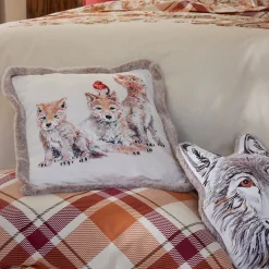 Câlins en forêt Housse de coussin et coussin