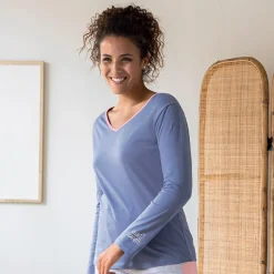 Club sagette T-shirt bleu lavande