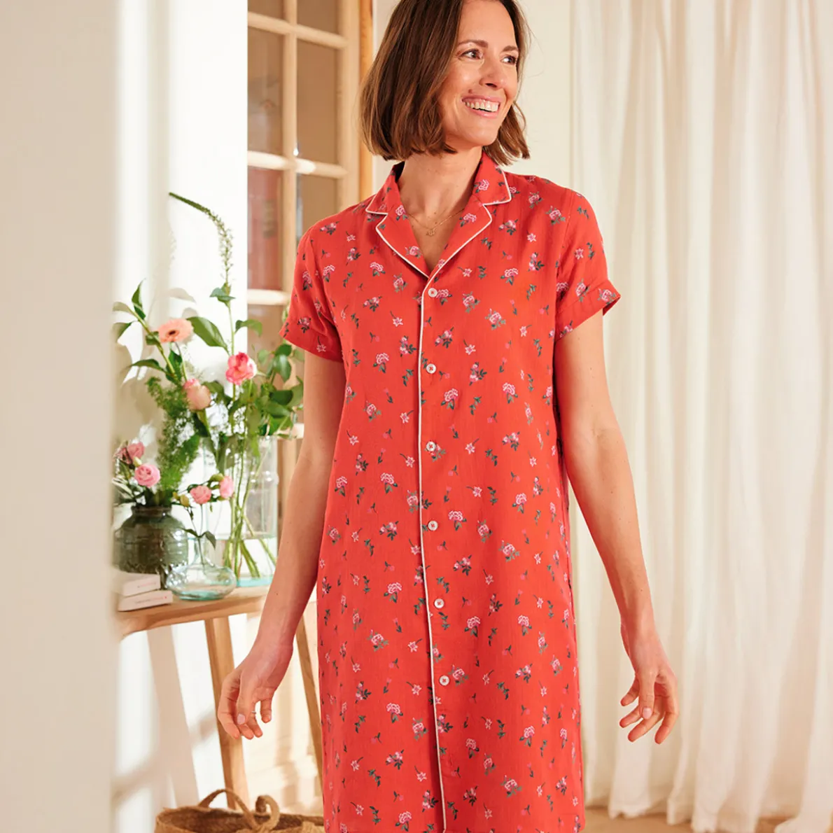 Coeur en fleurs Chemise de nuit