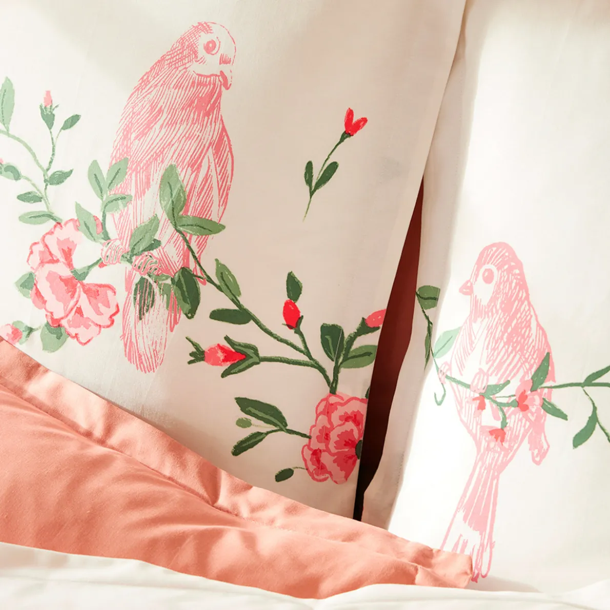 Coeur en fleurs Linge de lit