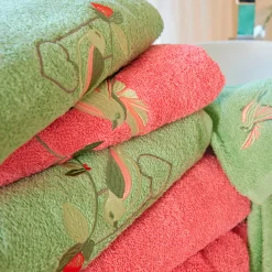Coeur en fleurs Maxi drap de bain