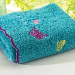 Confettis et papillons Drap de bain