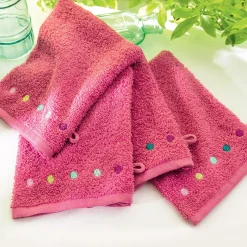 Confettis et papillons 2 gants de toilette