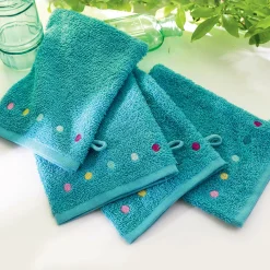 Confettis et papillons 2 gants de toilette