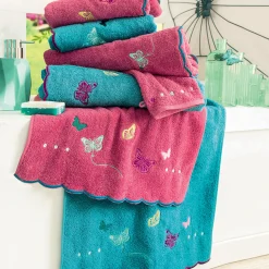 Confettis et papillons Maxi drap de bain