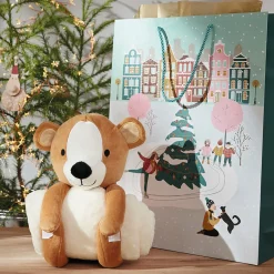 Copains câlins Plaid, peluche et sac cadeau