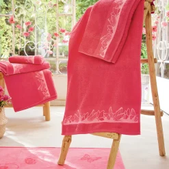 Couché dans les fleurs 2 gants de toilette