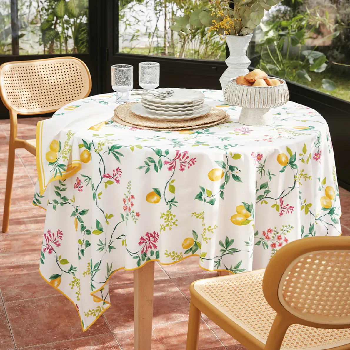 Couleur citron Nappe